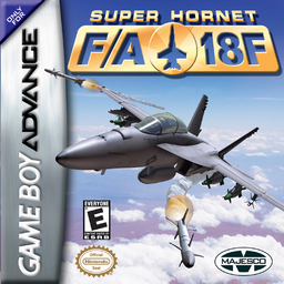 Super Hornet FA-18F box art for GameBoy Advance